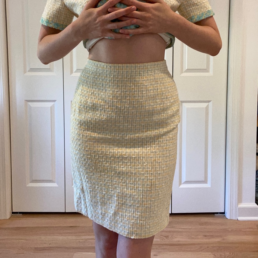 Vintage 1980s Escada Tweed Skirt Suit Co-Ord Set - Picture 7 of 16